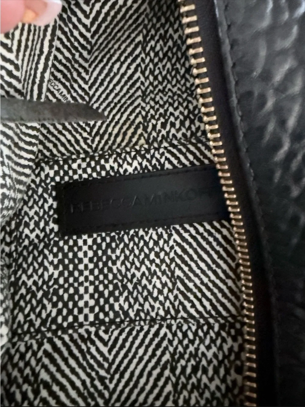 Rebecca Minkoff Black Pebbled Leather Backpack